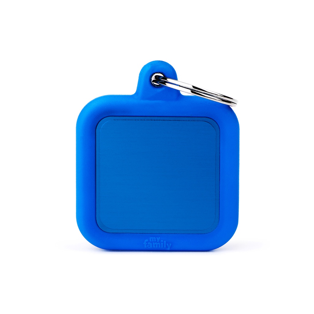 MyFamily Aluminium Blue Square With Blue Rubber