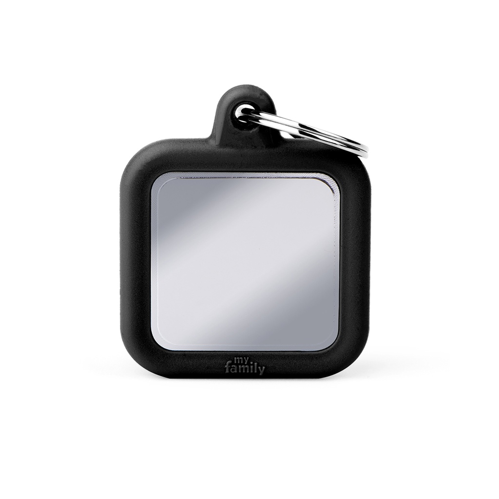 MyFamily Chromed Square With Black Rubber