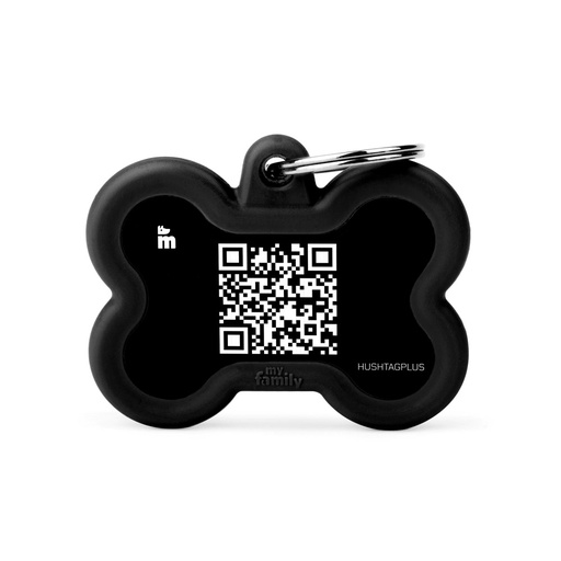 [MF81000] MyFamily Qrcode Aluminium Black Bone With Black Rubber