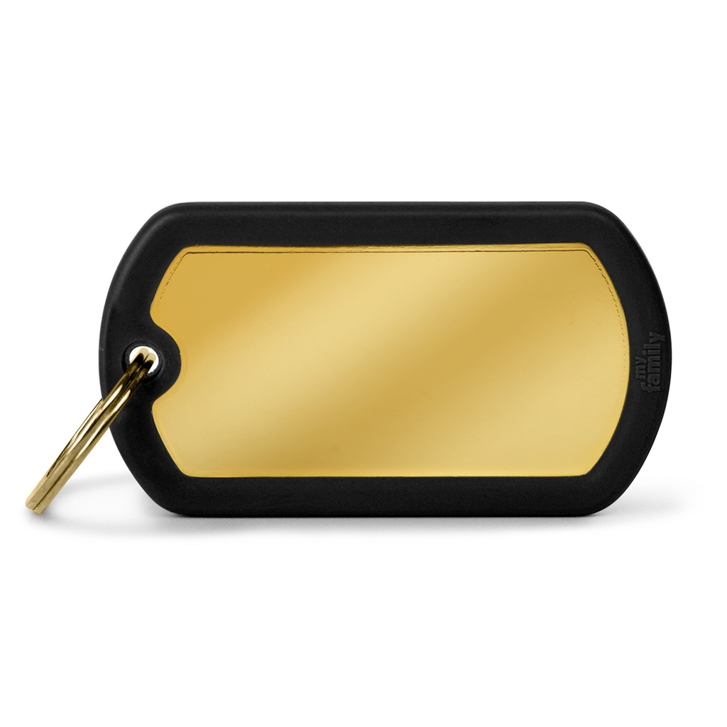MyFamily Gold Military With Black Rubber