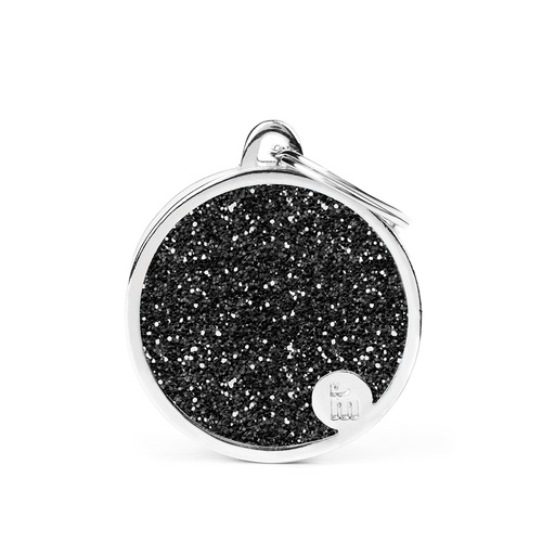[MF21853] MyFamily Big Circle Glitter Black