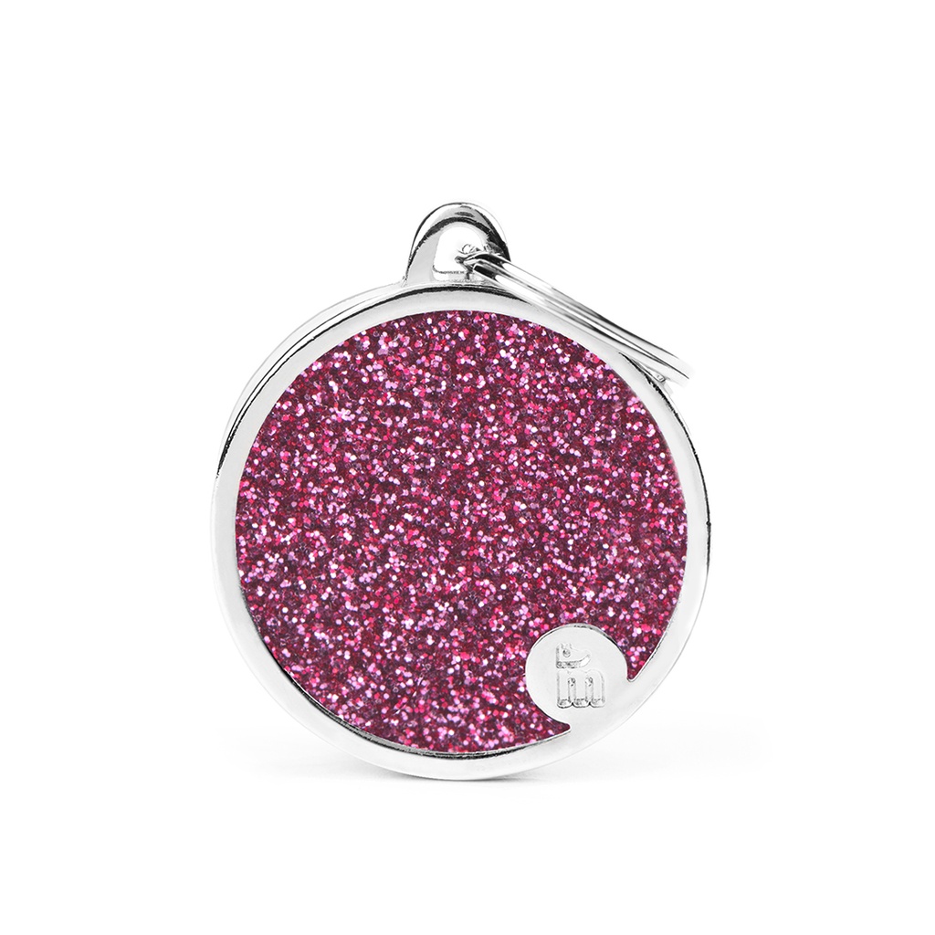 MyFamily Big Circle Glitter Pink