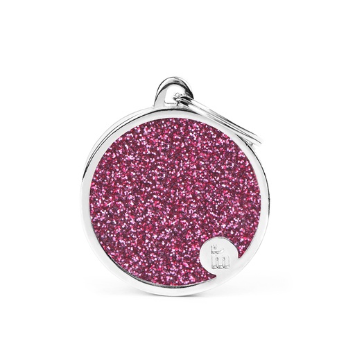 [MF21854] MyFamily Big Circle Glitter Pink