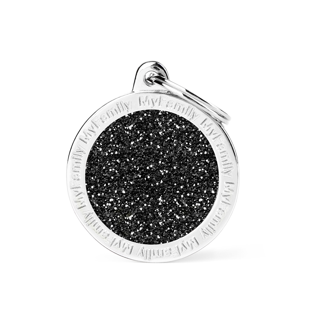 MyFamily Big Circle Glitter Black