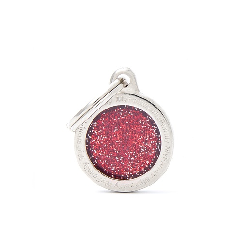 [MF25751] MyFamily Small Circle Glitter Red