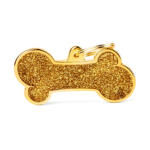 [MF27174] MyFamily XL Bone Glitter Gold