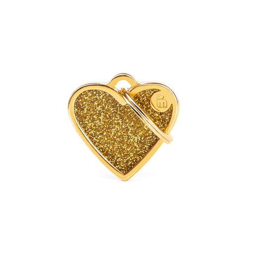 [MF21847] MyFamily Small Heart Glitter Gold