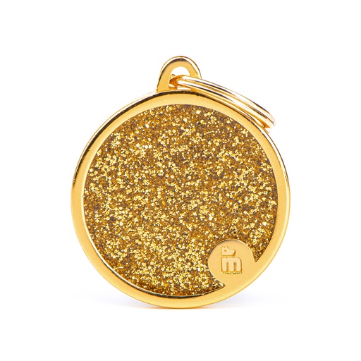 [MF21851] MyFamily Big Circle Glitter Gold