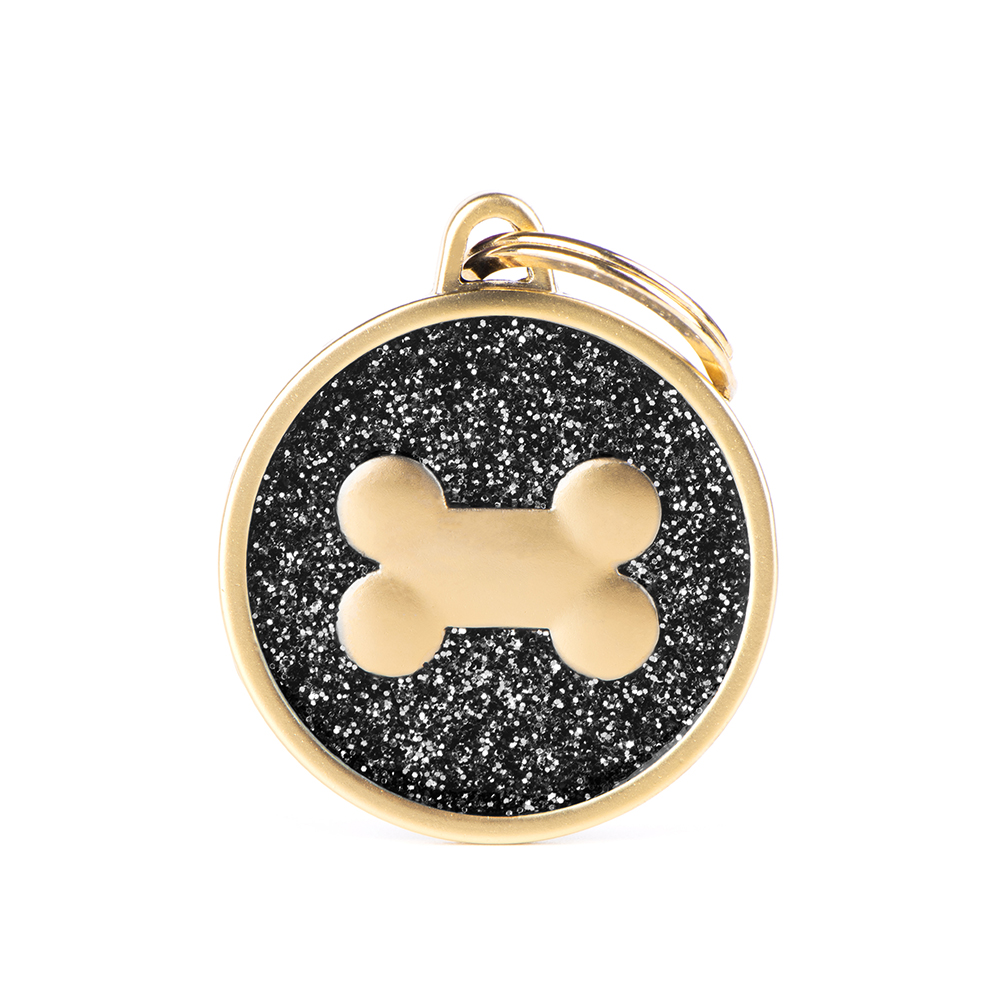MyFamily Big Circle Black Glitter