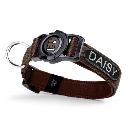 [MF81038] MyFamily Dog Collar Memopet ID Brown XS