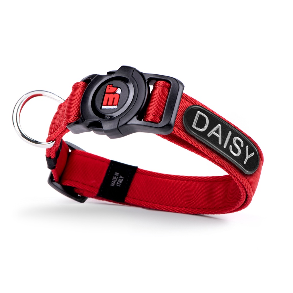 MyFamily Dog Collar Memopet ID Red M