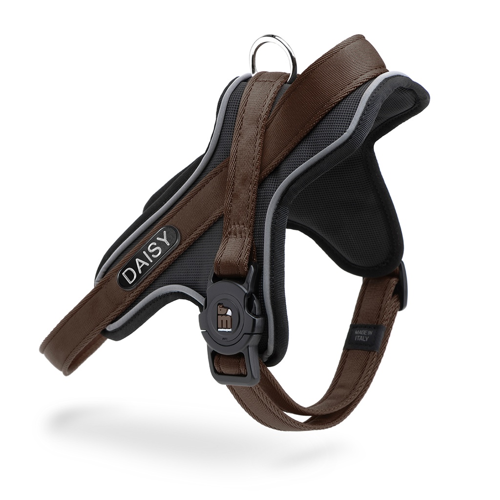 MyFamily Y Harness Memopet ID Brown S
