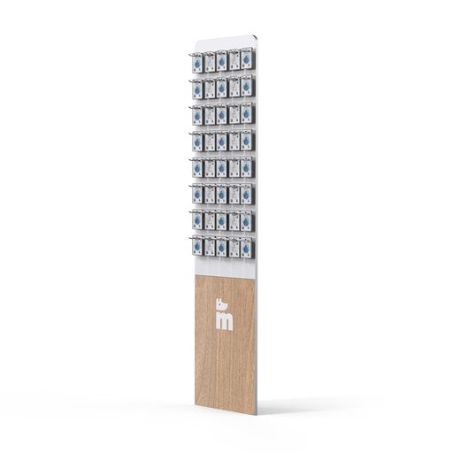 [MFPANELTAGS] MyFamily Modular Display Tags Panel 1X40 Pcs 18Mm Th.