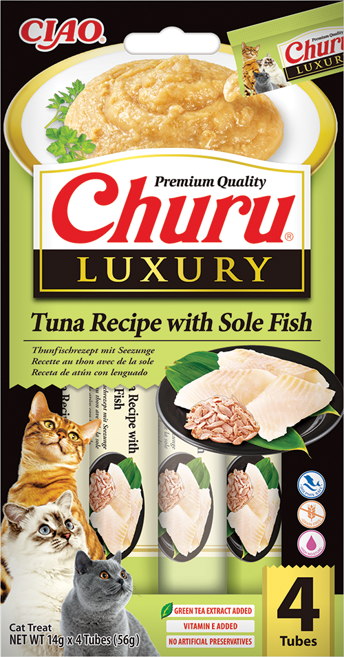 Inaba Churu Luxury Tuna With Sole Fish (12 x 4 x 14 gr.)