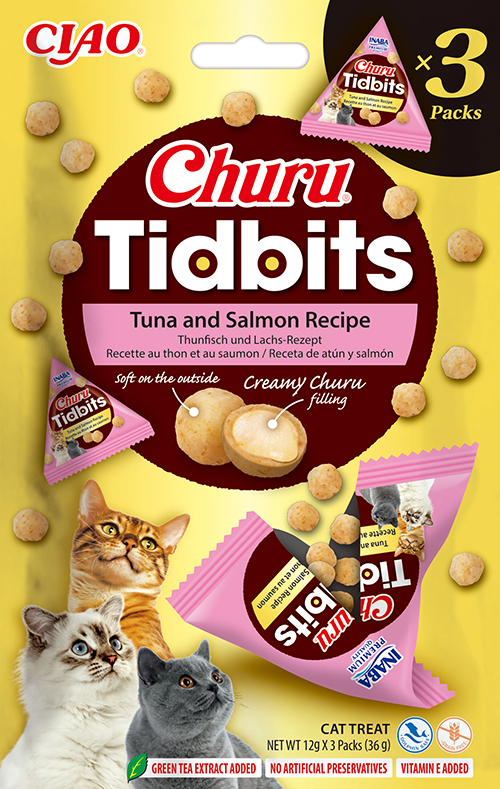 Inaba Churu Tidbits Tuna And Salmon (6 x 3 x 12 gr.)