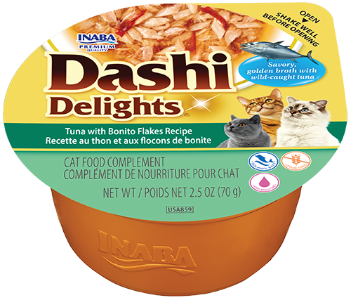 Inaba Dashi Delights Tuna With Bonito Flakes 6 x 70 gr.