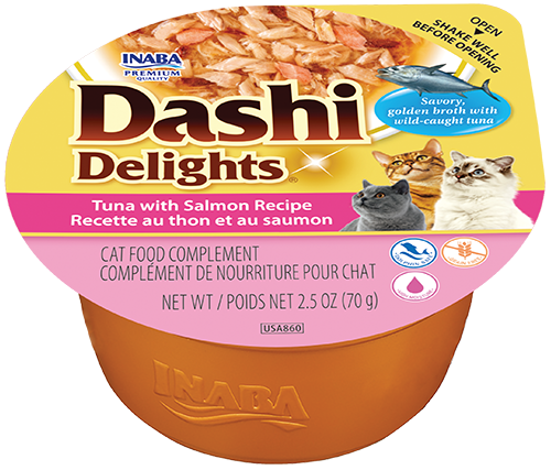 Inaba Dashi Delights Tuna With Salmon 6 x 70 gr.