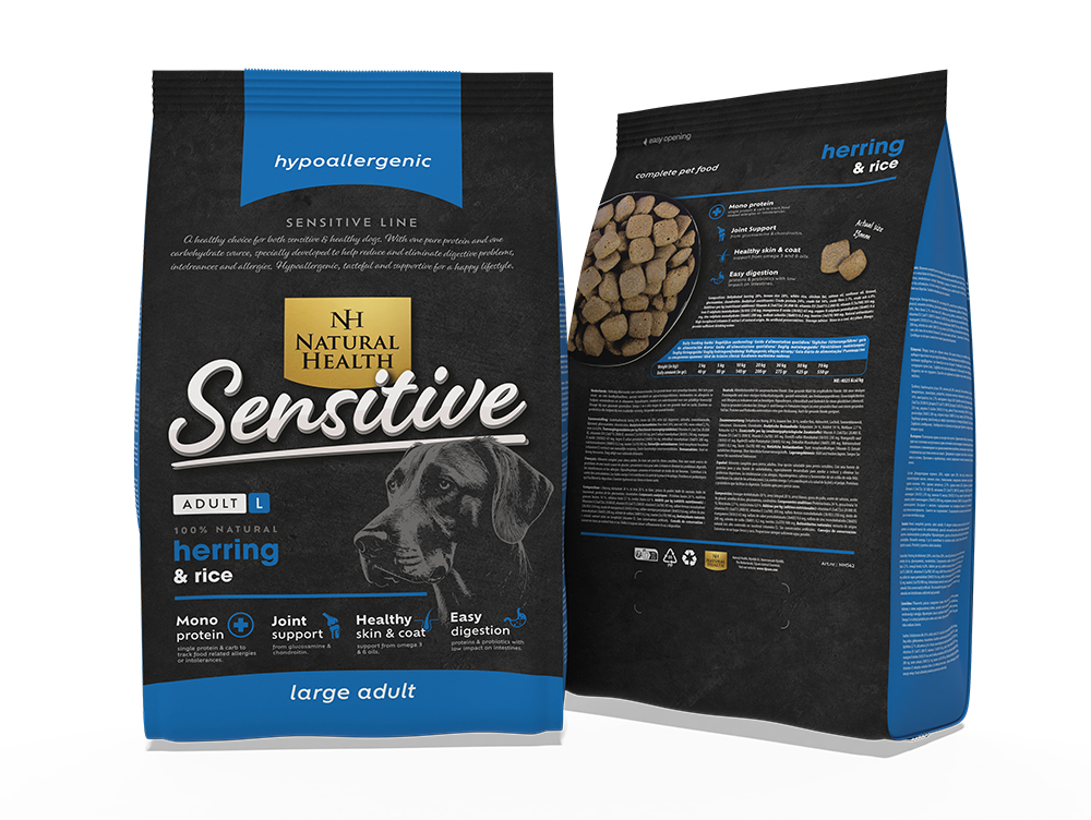 Natural Health Dog Fish & Rice Large Bite