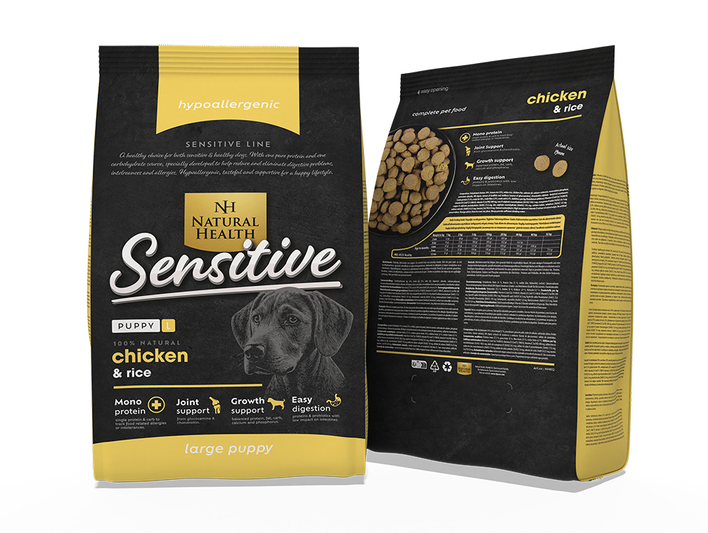 Natural Health Dog Chicken & Rice Puppy Large Bite