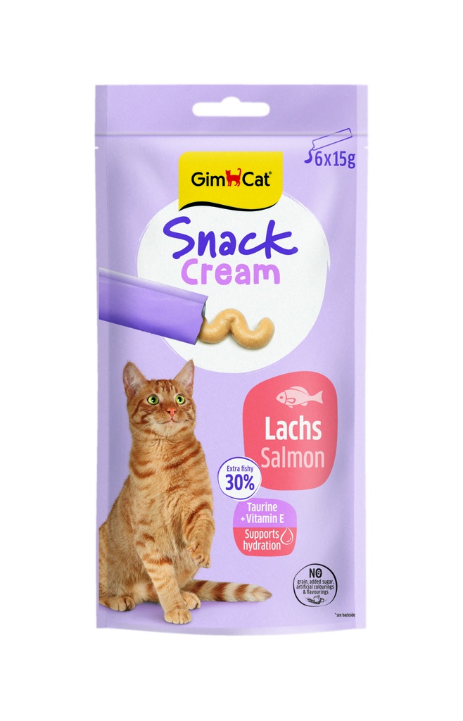 GimCat Snack Cream Zalm 6 x 15 gr.