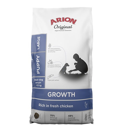 [AR06063] Arion Dog Original Growth Chicken Large Breed (12 kg.)