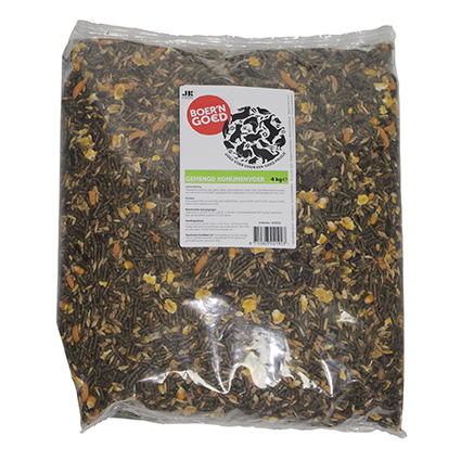 [BG02190] Boer'n goed Gemengd Konijnenvoer (per palletbox) (4 kg.)