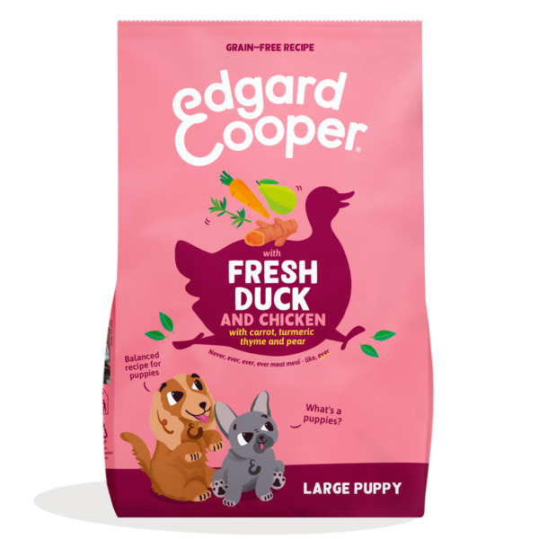 Edgard & Cooper Dog Large Puppy Duck And Chicken