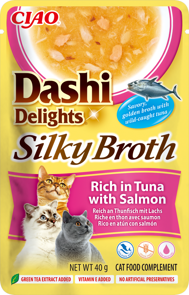 Inaba Dashi Delights Silky Tuna With Salmon 12 x 40 gr.