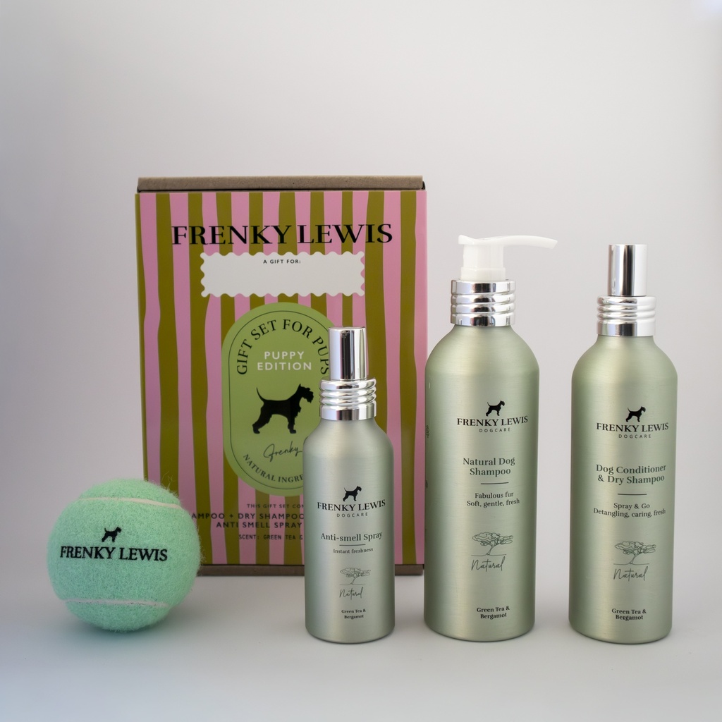 Frenky Lewis Puppy Gift Set Green Tea & Bergamot