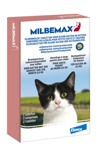 [EL92703] Milbemax Kleine Kat & Kittens 2 tab.