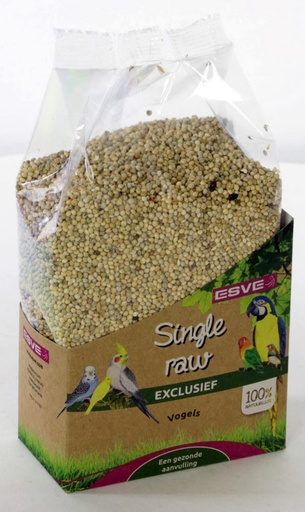 [E34116] Single Raw Milletzaad Wit 600 gr.