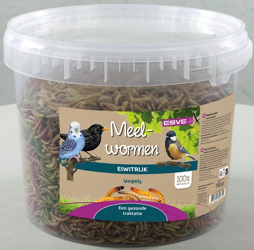 [E427211] ESVE Meelwormen Emmer 700 gr. (per pallet)