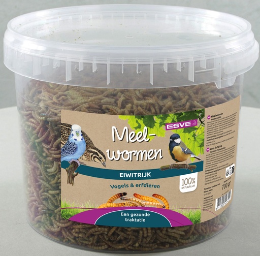 [E427211] ESVE Meelwormen Emmer 700 gr. (per pallet)