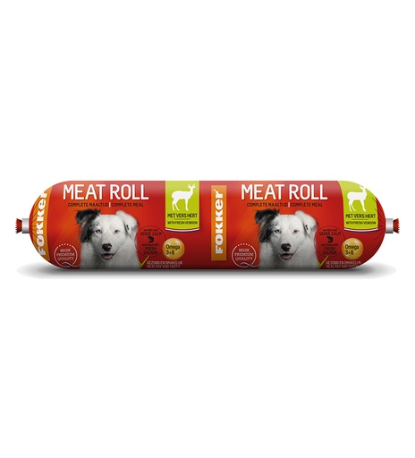 [FOK2680] Fokker Meat Roll Hert/Zalm 10 x 800 gr.