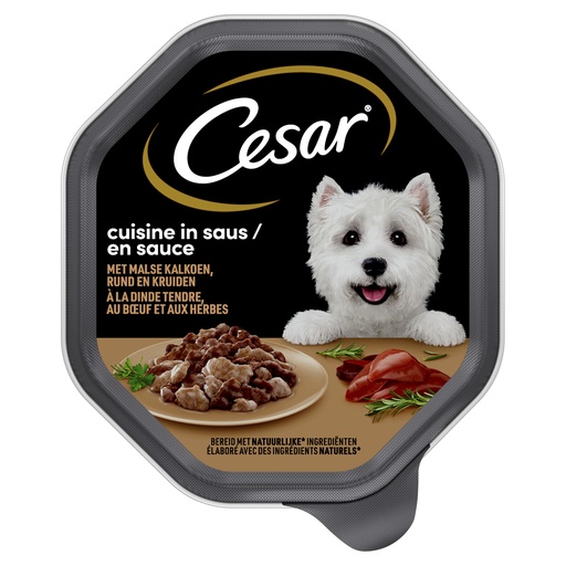 [MA359275] Cesar Cuisine Kalkoen/Rund 14 x 150 gr.