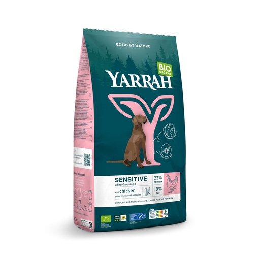[Y17068] Yarrah Hond Bio Sens. Kip+Rijst 2 kg.