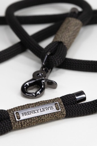 [FL25710] Frenky Lewis Dog Leash Boba Black 1 st.