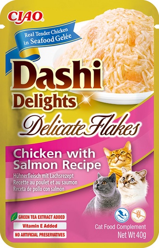 [FP73106] Inaba Dashi Delights Delicate Chicken Salmon 12 x 40 gr.