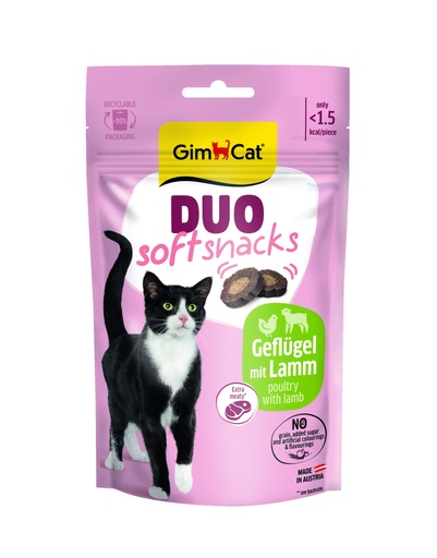 [GIM2305] GimCat Duo Snacks Lam & Gevogelte 50 gr.