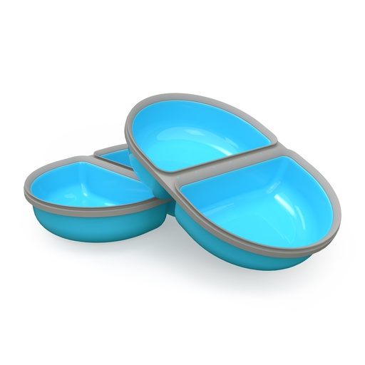 [SF39448] SureFeed Gedeeld Bakje Blauw