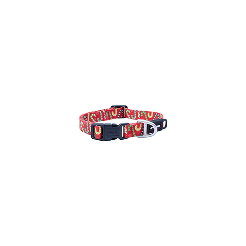 [RHB101SXC] Rogz Fusion Halsband S CandyCane Red