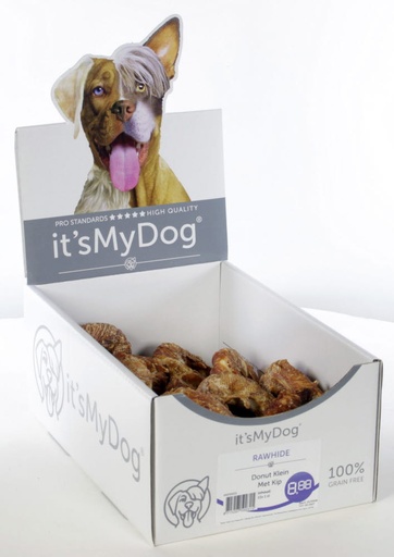 [IMD50031] It's My Dog Rawhide Donut Met Kip Klein 15 x 1 st.