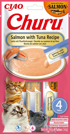 [FP73130] Inaba Churu Salmon With Tuna 12 x 4 x 14 gr.