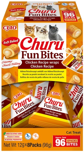 [FP73174] Inaba Churu Fun Bites Chicken Wraps Chicken 8 x 12 gr.
