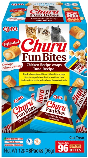 [FP73175] Inaba Churu Fun Bites Chicken Wraps Tuna 8 x 12 gr.