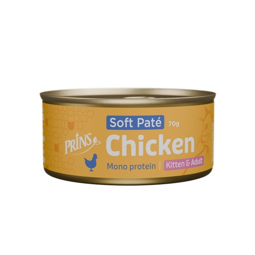 [PR54116] Prins Cat Wet food Chicken Soft Paté 24 x 70 gr.