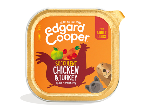 Edgard & Cooper Dog Adult Chicken & Turkey, Apple, Cranberry