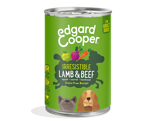 [EC48535] Edgard & Cooper Dog Adult Lamb & Beef, Apple, Carrot, Beetroot 6 x 400 gr.