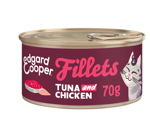 [EC64082] Edgard & Cooper Cat Tuna And Chicken Fillets 24 x 70 gr.