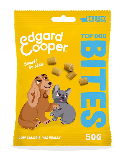 [EC64656] Edgard & Cooper Dog Bites Turkey And Chicken Small 15 x 50 gr.